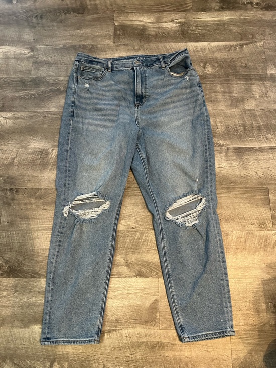American Eagle Outfitters Denim - American Eagle Outfitters Light Blue Distressed Straight Leg Jeans